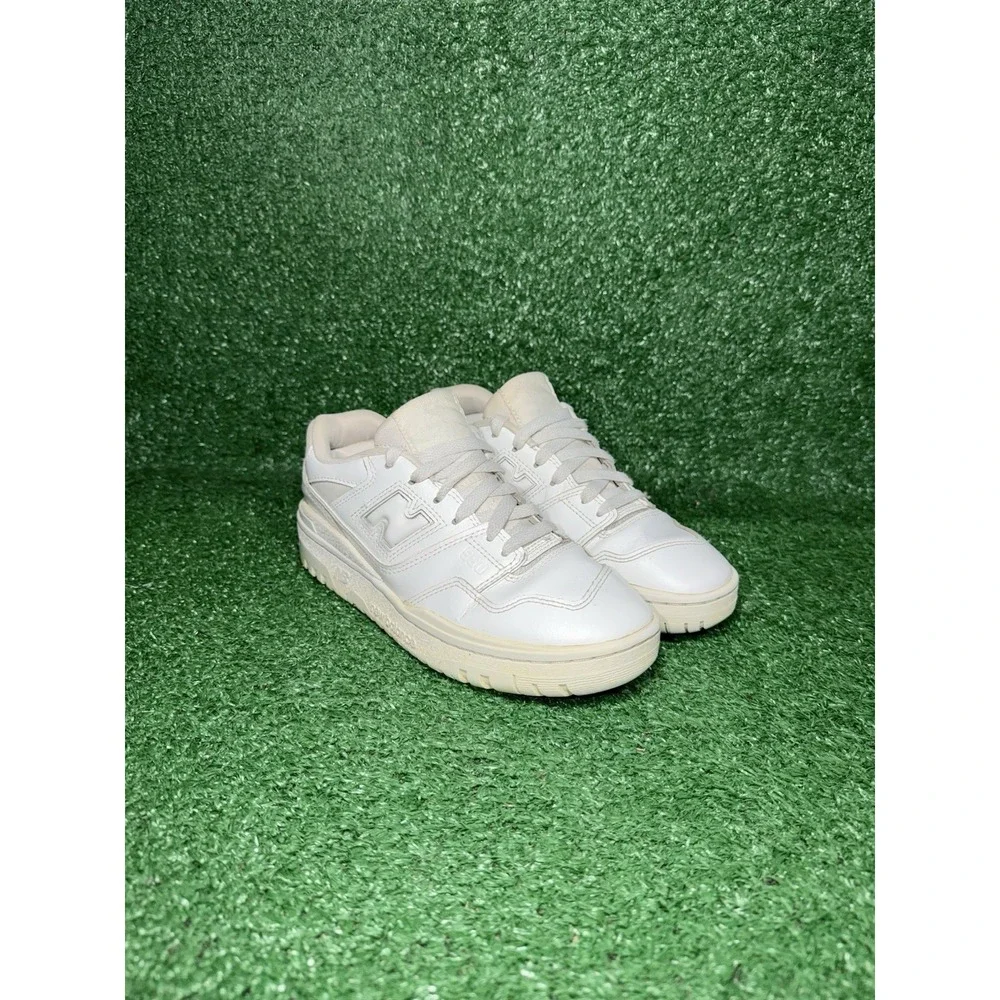 New Balance 550 Womens Size 6.5 White Leather Comfort Shoes Walking Sneakers